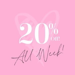 Everything 20%off💨